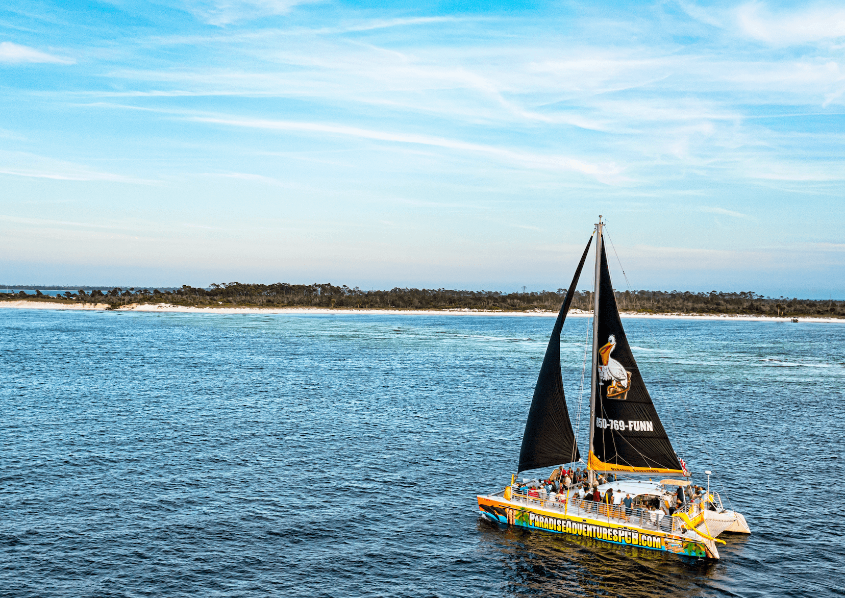 52' SV Privateer sailing in the Gulf of Mexico