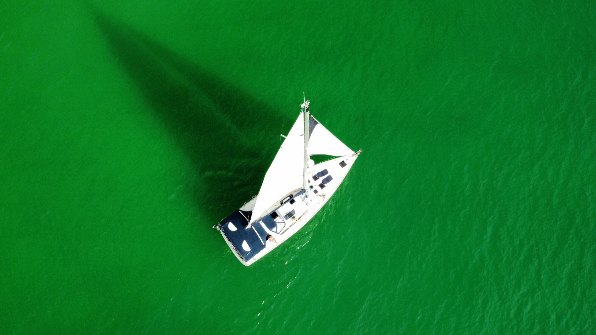 Daydreams Sailboat Drone Shot