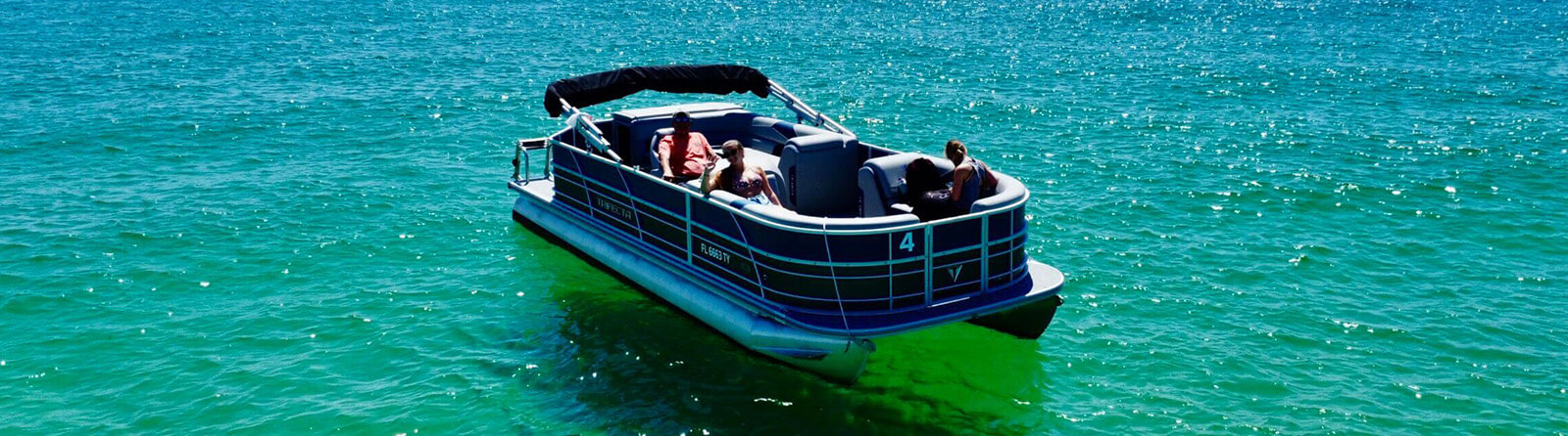 Pontoon Boat rental on the waters off Panama City Beach