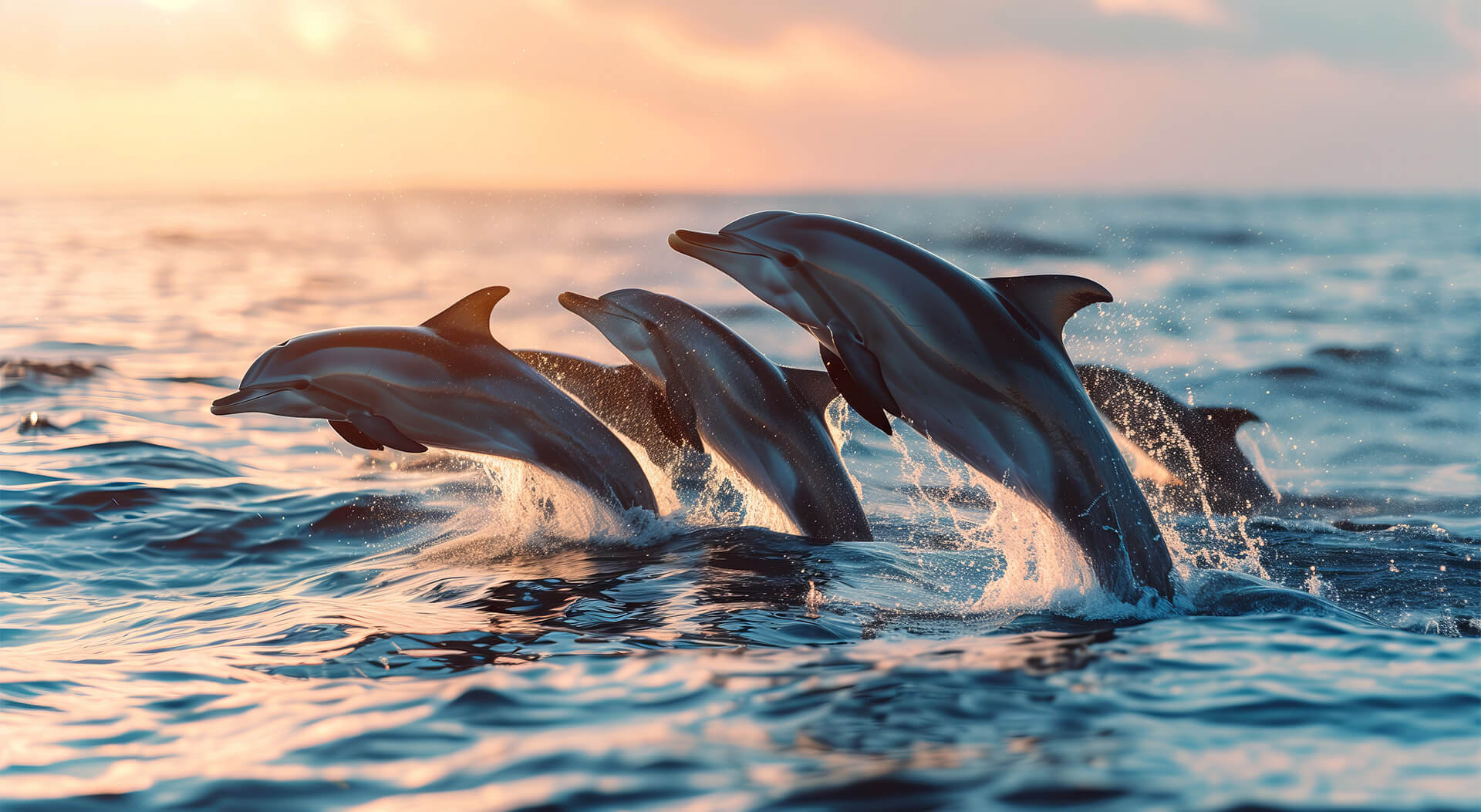 a dolphin jumping out of the water